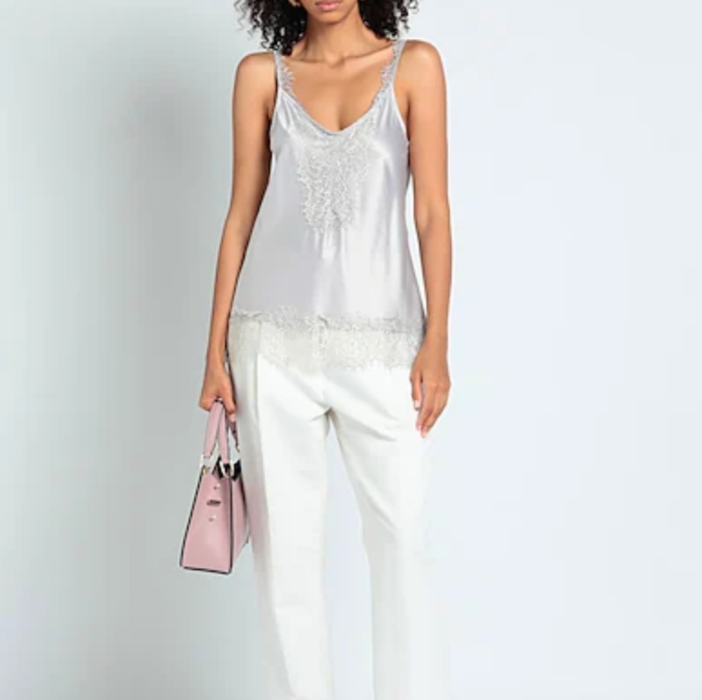 SoAllure Satin / Lace Cami Top - Sz S New with Tags